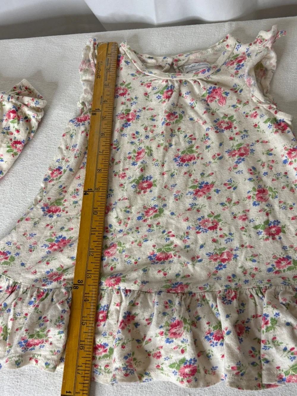 Vintage Ralph Lauren Baby Girls 2 Piece Floral Dress/Bloomer Set 24 mos